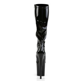 Pleaser Kniestiefel FLAMINGO-2000 Schwarz EU-41 / US-11