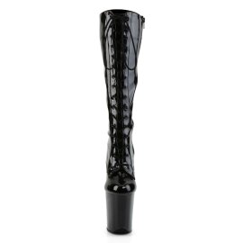 Pleaser Kniestiefel FLAMINGO-2023 Schwarz EU-38 / US-8