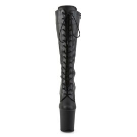 Pleaser Kniestiefel FLAMINGO-2023 Schwarz EU-38 / US-8