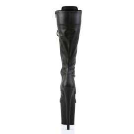 Pleaser Kniestiefel FLAMINGO-2023 Schwarz EU-38 / US-8