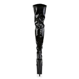 Pleaser Overknee Stiefel FLAMINGO-3000 Schwarz EU-35 / US-5