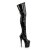 Pleaser Overknee Stiefel FLAMINGO-3000 Schwarz EU-35 / US-5