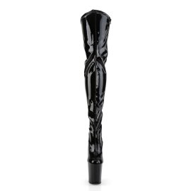 Pleaser Overknee Stiefel FLAMINGO-3000 Schwarz EU-37 / US-7