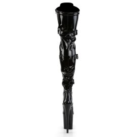 Pleaser Overknee Stiefel FLAMINGO-3028 Schwarz EU-38 / US-8