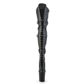 Pleaser Overknee Stiefel FLAMINGO-3028 Schwarz EU-37 / US-7