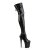 Pleaser Overknee Stiefel FLAMINGO-3050 Schwarz EU-41 / US-11