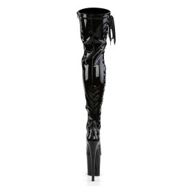 Pleaser Overknee Stiefel FLAMINGO-3050 Schwarz EU-37 / US-7