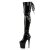Pleaser Overknee Stiefel FLAMINGO-3063 Schwarz EU-37 / US-7