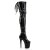 Pleaser Overknee Stiefel FLAMINGO-3063 Schwarz EU-37 / US-7