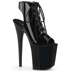 Pleaser Stiefelette FLAMINGO-800-20 Schwarz EU-35 / US-5
