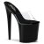 Pleaser Pantolette FLAMINGO-801 Transparent Schwarz EU-35 / US-5