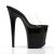 Pleaser Pantolette FLAMINGO-801 Transparent Schwarz EU-35 / US-5