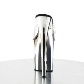 Pleaser Pantolette FLAMINGO-801 Transparent Silber Chrom EU-35 / US-5
