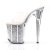Pleaser Pantolette FLAMINGO-801G Transparent Silber Multi Glitter EU-35 / US-5