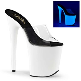 Pleaser Pantolette FLAMINGO-801UV Transparent...