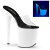 Pleaser Pantolette FLAMINGO-801UV Transparent Neon-Weiß EU-37 / US-7