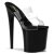 Pleaser Pantolette FLAMINGO-802 Transparent Schwarz EU-38 / US-8