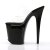 Pleaser Pantolette FLAMINGO-802 Transparent Schwarz EU-38 / US-8