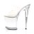Pleaser Pantolette FLAMINGO-802 Transparent Silber EU-37 / US-7