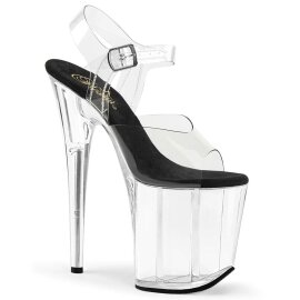 Pleaser Sandalette FLAMINGO-808 Transparent EU-35 / US-5