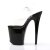 Pleaser Sandalette FLAMINGO-808 Transparent Schwarz EU-35 / US-5