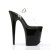 Pleaser Sandalette FLAMINGO-808 Transparent Schwarz EU-37 / US-7