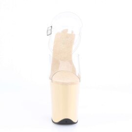 Pleaser Sandalette FLAMINGO-808 Transparent Creme EU-35 /...