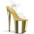 Pleaser Sandalette FLAMINGO-808 Transparent Gold Chrom EU-40 / US-10