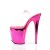 Pleaser Sandalette FLAMINGO-808 Transparent Pink Chrom EU-35 / US-5