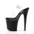 Pleaser Sandalette FLAMINGO-808ABLS Transparent Schwarz Strass EU-38 / US-8