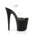 Pleaser Sandalette FLAMINGO-808ABLS Transparent Schwarz Strass EU-38 / US-8