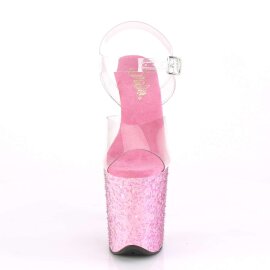 Pleaser Sandalette FLAMINGO-808CF Transparent Pink EU-35...
