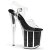 Pleaser Sandalette FLAMINGO-808G Transparent Schwarz EU-35 / US-5