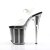 Pleaser Sandalette FLAMINGO-808G Transparent Schwarz EU-35 / US-5