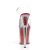 Pleaser Sandalette FLAMINGO-808G Transparent Rot Glitter EU-38 / US-8