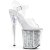 Pleaser Sandalette FLAMINGO-808GF Transparent Silber Multi Glitter EU-37 / US-7