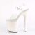 Pleaser Sandalette FLAMINGO-808LG Transparent Silber Multi Glitter EU-35 / US-5