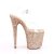 Pleaser Sandalette FLAMINGO-808LG Transparent Rose-Gold Multi Glitter EU-36 / US-6