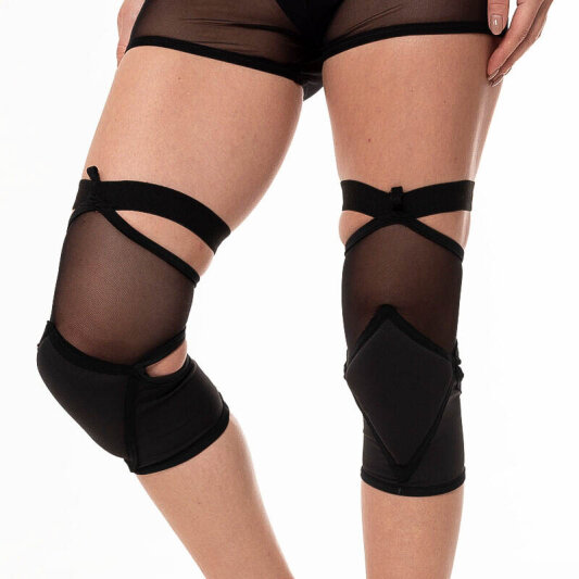 Paradise Chick Knieschützer Polecious Mesh Schwarz XS