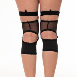 Paradise Chick Knieschützer Polecious Mesh Schwarz L