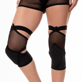 Paradise Chick Knieschützer Polecious Mesh Schwarz XL