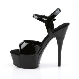 Pleaser Sandalette CAPTIVA-609 Schwarz EU-38 / US-8