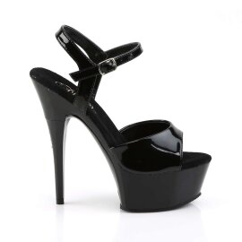 Pleaser Sandalette CAPTIVA-609 Schwarz EU-38 / US-8