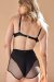 Lunalae Shorts High Waist  Carla Mesh Schwarz S