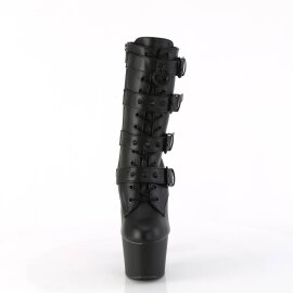 Pleaser ADORE-1046 Plateau Ankle Boots Faux Leather Black EU-38 / US-8