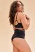 Lunalae Top Maisie Mesh Strappy Schwarz XS