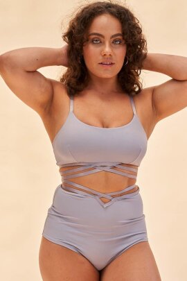Lunalae Top Poppy Strappy Grau M