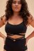 Lunalae Top Poppy Strappy Schwarz XS