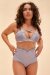 Lunalae Shorts High Waist Willow Cross Over Grau S