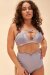 Lunalae Shorts High Waist Willow Cross Over Grau S